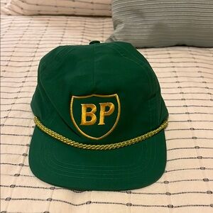 Green Kids Cap with Gold Logo